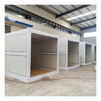 China Modern Low Cost Modular Prefab Homes 20ft Office Folding Container Portable Foldable House for sale