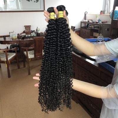 China JP Hair Weft Curly Durable Afro Curly Virgin Hair Weft Mongolian Kinky Curly Hair, Unprocessed Virgin 7a 10