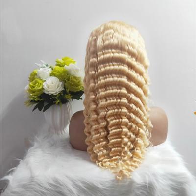 China Deep wave JP honey blonde hair wig,wholesale deep curly wig 613 blonde,upart hair wig for sale