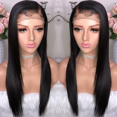 China 100% Human Hair,Peruvian Hair Full Lace Wig,Brazilian Full Lace Wig Wholesale Silky Straight Virgin Human Hair Lace Frontal Wigs for sale