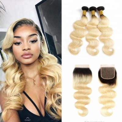 China Silky Straight Wave 613 Virgin Hair Bundles Hair Vendor With Closurek, 100% Cuticle Aligned Raw Unprocessed Virgin Hair, Raw Indian From India for sale