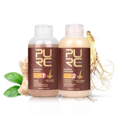 China PURC Natural Hair Loss Prevention Ginger Extract Hair Growth Shampoo For Hair Anti Hair Loss for sale