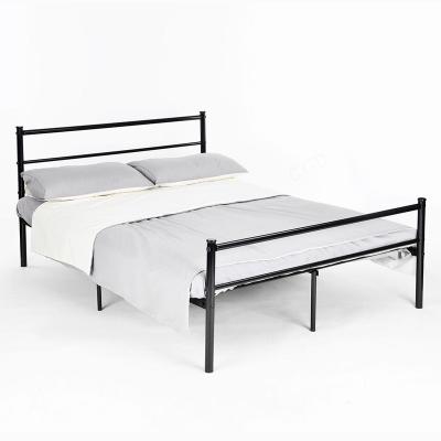 China Single KD KD Double Metal Bed Frame With Headboard And Footboard for sale