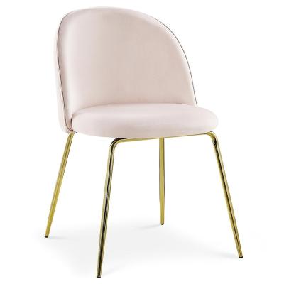 China MODERN Modern Dining Room Furniture Comfortable Metal Base Leather Cover Dining Chair for sale