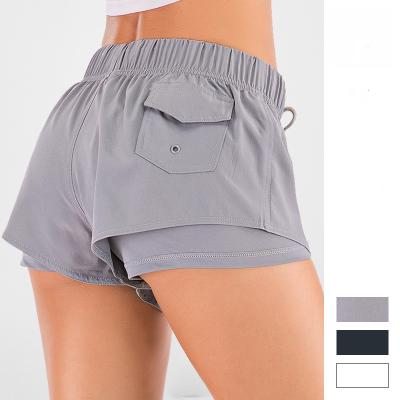 China Aoyema Women Summer Anti-Wrinkle Loose Quick Dry Athletic Sports Fitness Shorts With Pockets for sale