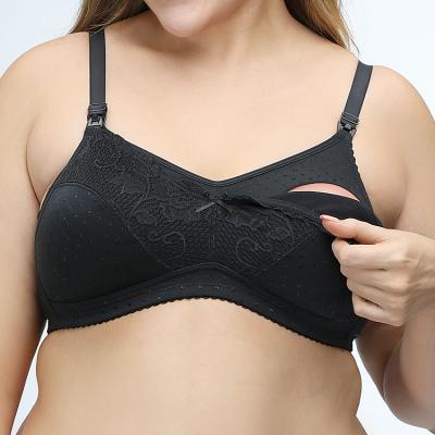 China Seamless Anti-Allergy Women Wireless Plus Size Nursing Breastfeeding Maternity Bra for sale