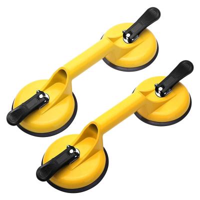 China Easy Operation Glass Suction Cups Heavy Duty Aluminum Vacuum Plate Handle Glass Holder Hooks to Lift Large Glass Tile Suction Cup Lifter Moving for sale