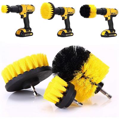 China Sustainable Whole sell Supplier 3 PCS  All Color Cleaning Drill For Brush Attachment Set Household Brush Drill Kit For Kitchen for sale