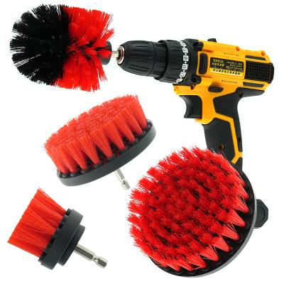 China Sustainable Scrubber Brush Polishing Scrub Pads Attachment Kit Car Washing Power Cleaning Electric Brush Drill Set for sale