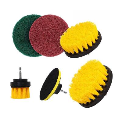 China Sustainable Hot  Sale Household Cleaning Tools  Attachment Set Electric Drill Clean Brush For  Bathroom & Kitchen for sale