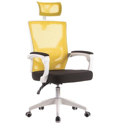 China China manufacturer anji ergonomic comfort executive computer supervisor computer high back rotation white mesh packing chair with footrest for sale