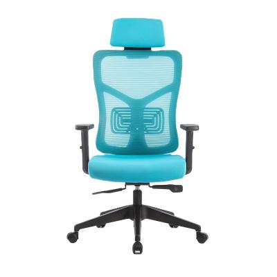 China (Size)Adjustable Breathable Ergonomic Computer Office Chair Lumbar Support Ergonomic High Mesh Back Chair With Headrest for sale