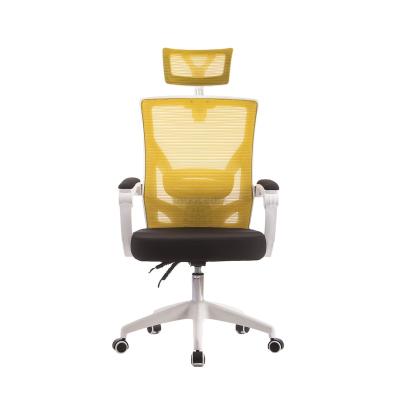 China Office Comfort Overseer Computer Gaming Mesh Black (Waist) Locking Mesh High End Yellow High Back Adjustable Mesh Seat Black Ergonomic White Chair for sale