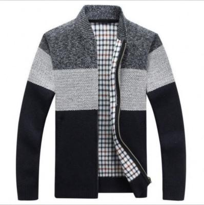 China 2021 Fashion Stand Collar Breathable Cardigan Thin Knitted Sweater Men Spring And Autumn Mens Knit Sweater Cardigan For Men for sale