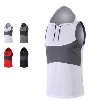 China Hot Sale Wholesale Men's COCOPY Gym Equipment Fitness Sportswear Custom Tank Tops QUICK DRY Polyester Quick Dry With Hood for sale