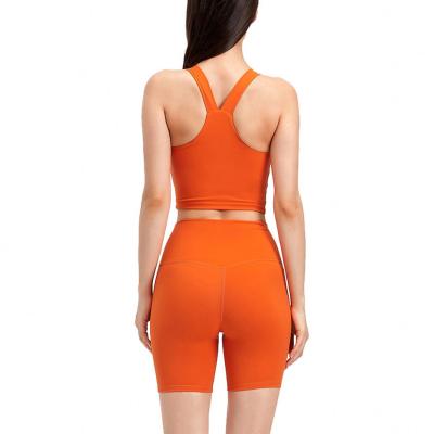 China Hot Sale Breathable Women Elastic Compression Stretchy Soft Quick Dry Yoga Wear Set 2 Pieces Set Women Clothing for sale