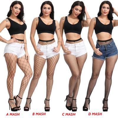 China XINQI OEM/ODM Breathable Ladies Socks Big Elastic Net Hosiery Hosiery Toe Figure Tights Super Elastic Net Stockings for sale