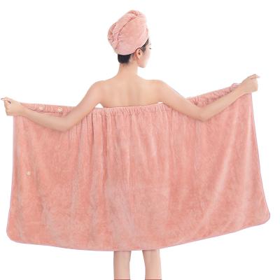 China Viable Factory Wholesale Wash Towel And Unique Towels Bath Skirt Terry Cloth Bathrobe for sale