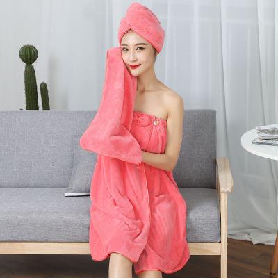 China Wholesale Viable Good Quality Wearable Superfine Fiber Soft and Absorbent Chic Fabrics Wash Bath Towels Skirt for sale