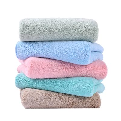 China Child Safe Hotel Cheap Embroidered 500 Gsm Microfiber Bath Towels Pakistan Adults Women Large Washing Towel for sale