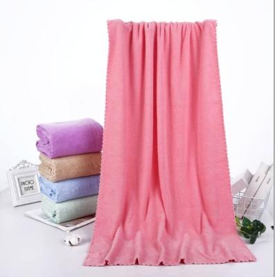 China Extra Large Newborn Coral Fleece Cute Bath Towel Sheets 80X160cm Hotel Towels Safe For Bathroom Kids for sale