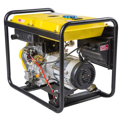 China High Performance Diesel Engine Open 5kw Generator Euro V Certified LDG7500CLE for sale