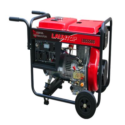 China Reasonable Price 5kw 5kva Portable Silent Diesel Generator Price LDG6500 for sale