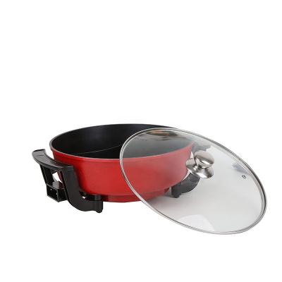 China Universal non-stick saucepan of the manufacture 30 cm of tangerine of classic professional red duck cooker for sale