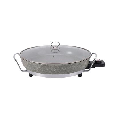 China Non-stick Low Price Minimalist Temperature Control Round Multi-Function Electric Skillet for sale