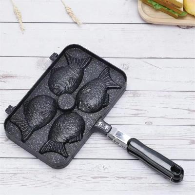 China Traditional specialization in the production of household waffle maker non-stick double-sided fish by made of aluminum alloy for sale