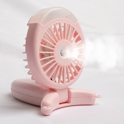 China 2022 Bestselling Mini Fan Foldable Rechargeable Portable Water Mist Fan for sale