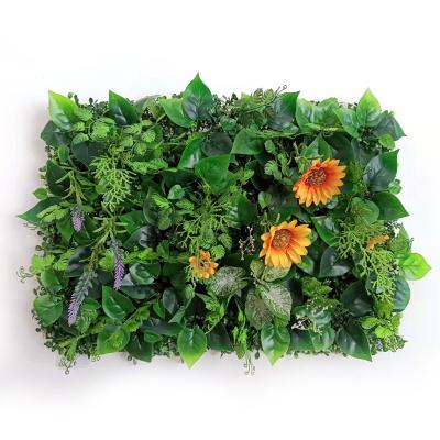 China Indoor flower wall plant decoration green plant wall door head shop lawn background decorative wall for sale