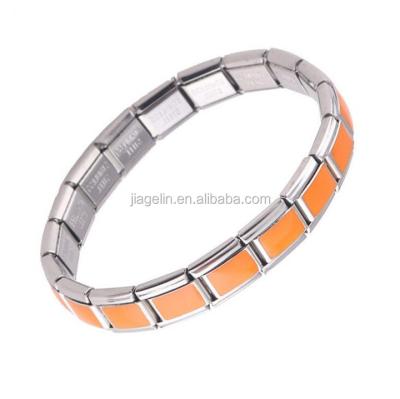 China Wholesale FASHIONABLE Bangle Adjustable Bracelet In 9mm Brushed Stainless Italian Strap for sale