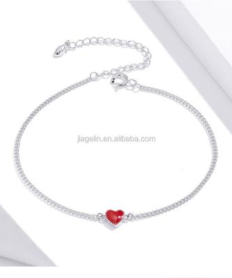 China Fashion Simple S925 Sterling Silver Bracelet Platinum Plated Fashion Love Bracelet for sale