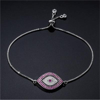 China Other Ancient Zircon Geometry Eye Australia Fashion Pull Girl Adjustable Bracelet for sale