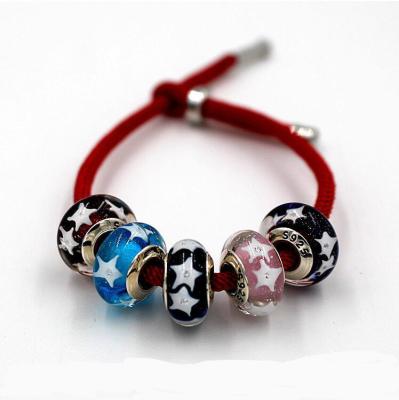 China Sterling Silver Bead Charm Handmade Bead 925 Glass METAL Lampwork Charm For Bracelet for sale