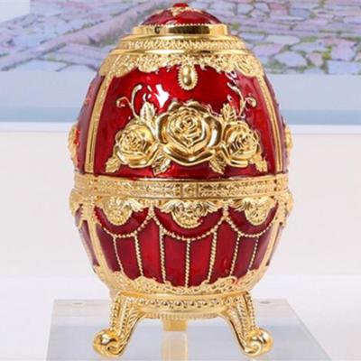 China Viable High Quality Enamel Toothpick Box Egg Rack Box Storage Home Decoration Zinc Alloy for sale