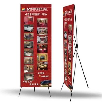 China Diy Waterproof Luxury Modern Portable Banner Display Exhibition Stands Metal Racks for sale