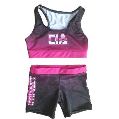 China sublimation print shorts sublimation sports bra sublimation print apparel for sale