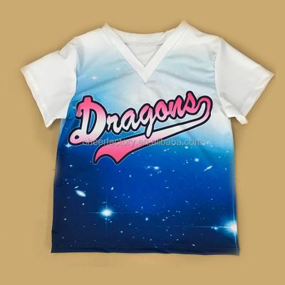 China Hot Sale Factory Wholesale Price Sublimation T-shirt China Manufacturer Sublimation Printing Cheerleading Apparel for sale