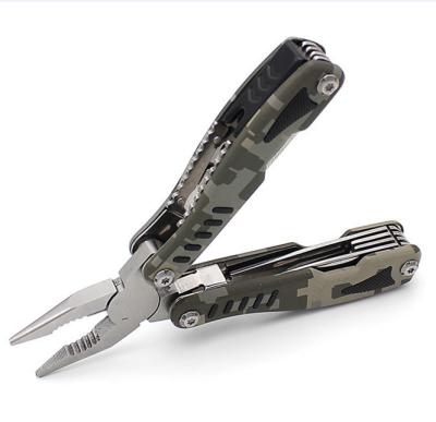 China Multi Function Pliers Cutting Long Nose Flat Pliers Set Outdoor Camouflage Logo Gift Paper Box Package Custom DIY Tools Multi Tool for sale