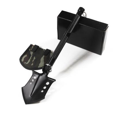 China Outdoor Portable Folding Shovel Camping Multifunctional Survival Camping Machining Snow Shovel DIY Tools for sale