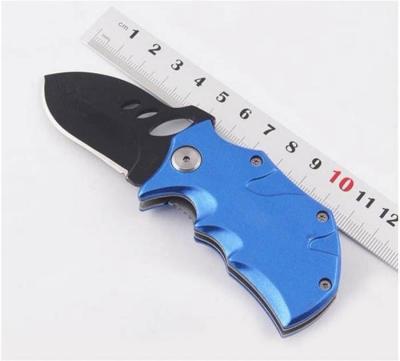 China Multi Functional Multi Functional Small High Hardness Outdoor Camping Hunting Survival Mini Folding Pocket Knife With Titanium Black Steel Blade for sale