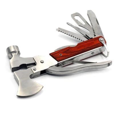 China Multifunctional Mini Hatchet Multi Tool Small Ax Safety Hammer Rescue Hammer With Claw Multifunctional Vehicle Mounted Rescue Nail for sale