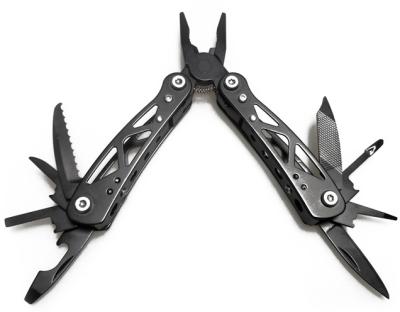 China Small Mini Plier With Black Aluminum Wire Cutter Functiona Combination Stainless Steel Multi Folding Tool Portable Cutter for sale