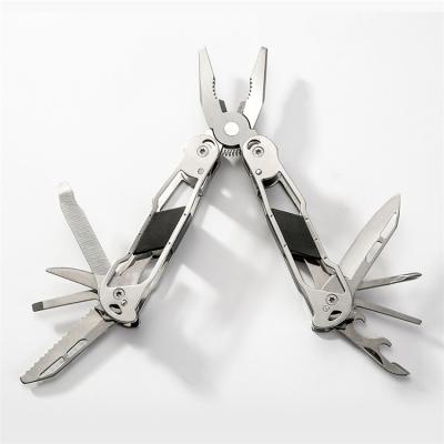 China Portable Multi Function 12-in-1 Combination Nose Pliers Long Purpose Pliers Stainless Steel Multifunctional Outdoor Camping DIY Tool for sale