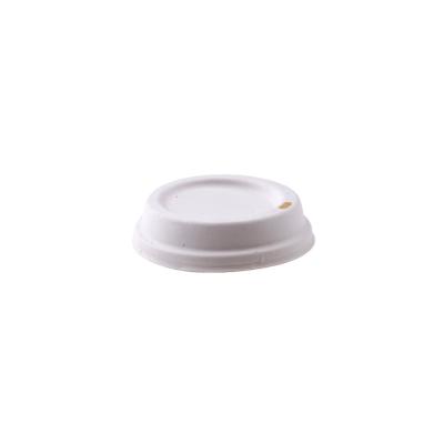 China Eco-friendly Degradable Bio Bagasse Disposable Paper Cup Lid 4 Ounce Disposable Cup Lid for sale