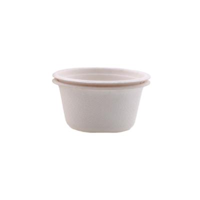 China Bio Disposable Natural Degradable Food Grade Disposable Tableware 2 Ounce CUP For Food Packaging for sale