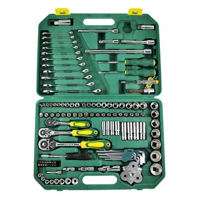 China Duarble 121 Pcs Adjustable Blow Case Ratchet Open End Wrench Socket Set for sale