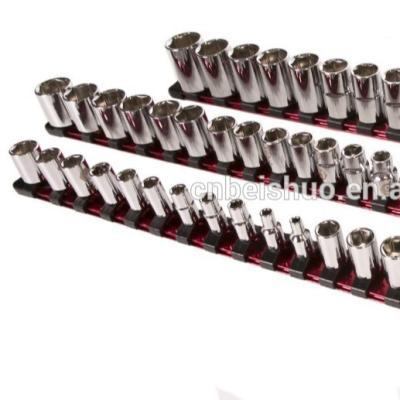 China Household 1/2''&1/4''&3/8'' Mini Socket Set Matched Tool Clip-On Storage Rail Tool Kit Professional for sale